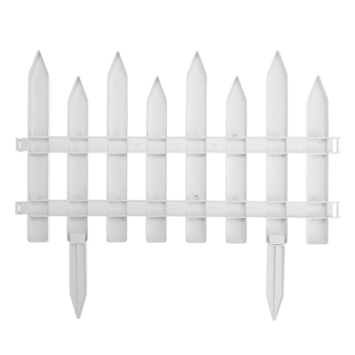 Pack Of 12 Garden Picket Fence 20 Feet Plastic White Edging Grass Lawn Flower Beds Plant Borders Landscape Path Panels Walmart Com Pack Of 12 Garden Picket Fence 20 Feet Plastic White Edging Grass Lawn Flower Beds Plant Borders Landscape Path Panels Walmart Com