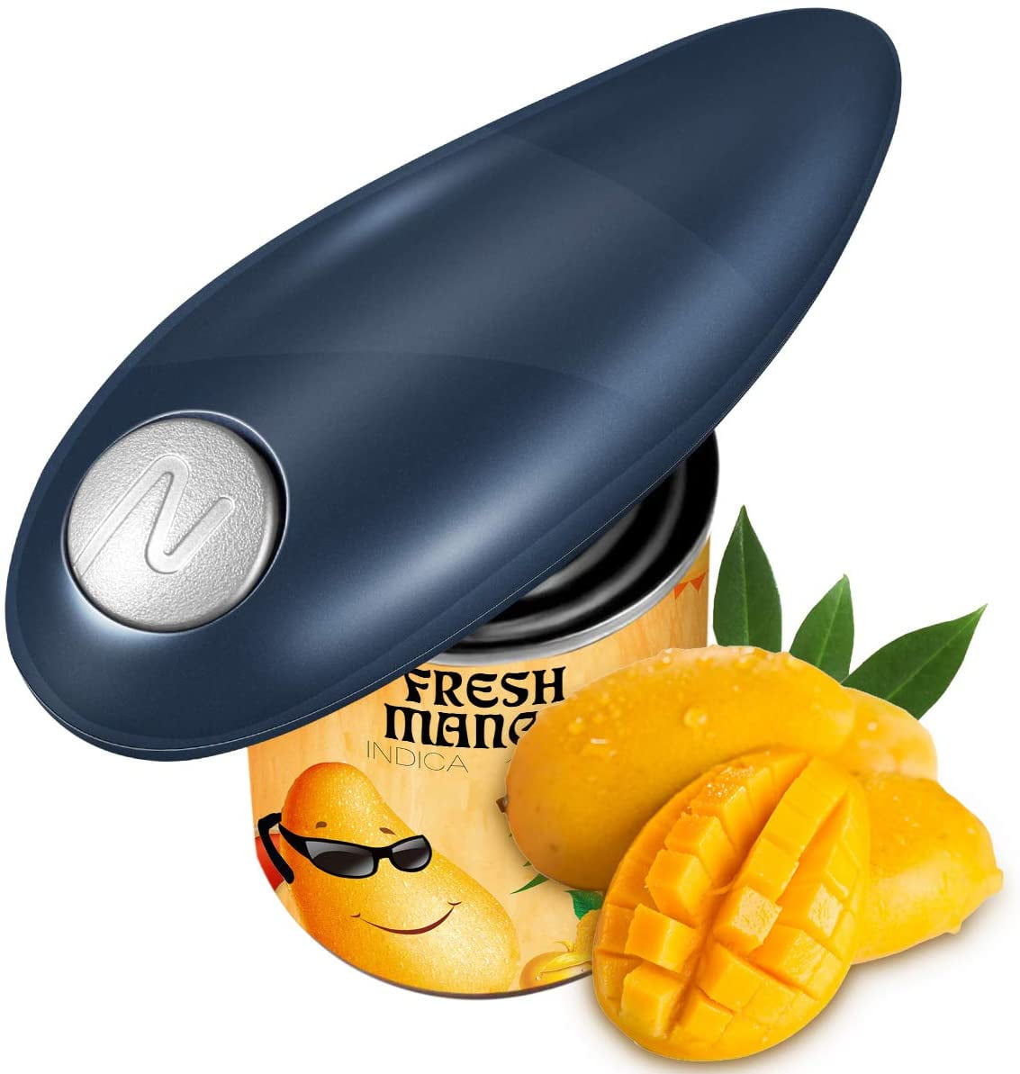 Electric Can Opener, Smooth Edge Hands Free Can Opener, Battery Powered