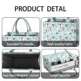 thumbnail image 4 of Large Capacity Tote Bag,Pioneer Flower Floral Print Pattern Handbag Fashion Luxury Tote Bag,15.7"x13"x 5.1" Inches,Laptop Compatible, 4 of 6