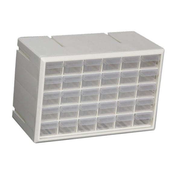 Lipstore 30 Drawer Storage Organizer Cabinet Craft Cabinet for Storing Nuts and Bolts white