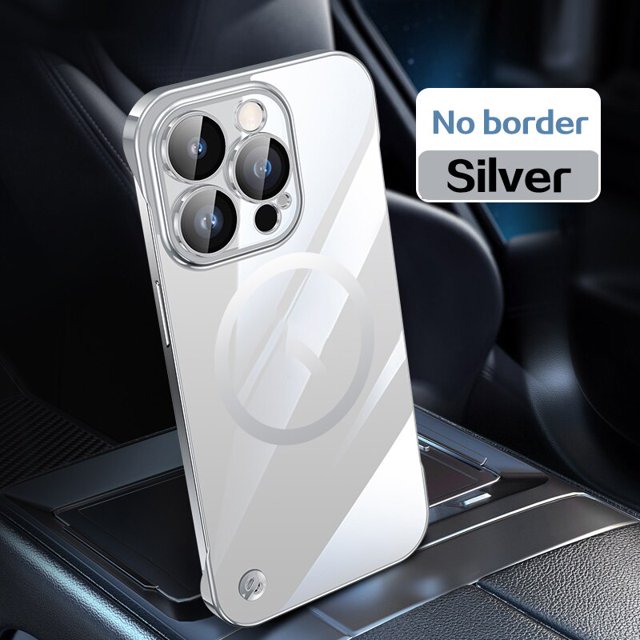 Magsafe-funda de lujo sin bordes para iPhone 14 Pro Max, carcasa protectora ultrafina de succión magnética, 12, 11, 13iPhone 12 Pro&CHINA&Caso y Protector de Pantalla Gao Jinjia LED