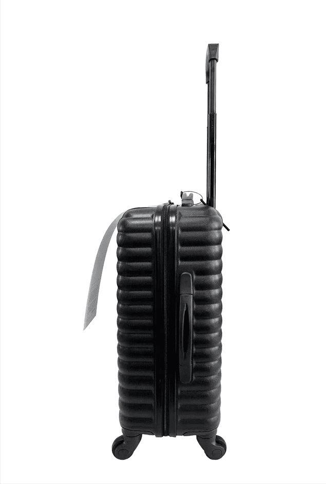 Protege 20Inch Hardside ABS Upright Luggage with 100% ABS Rich Black