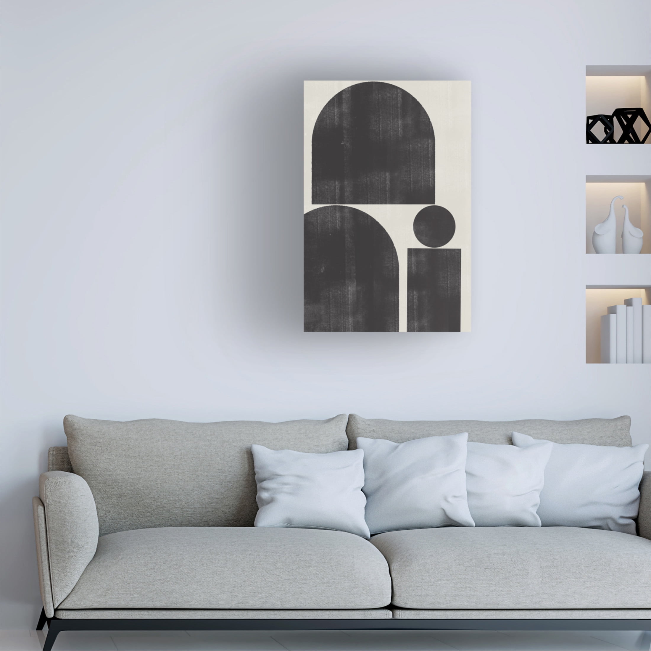 Trademark Fine Art THE MIUUS STUDIO Shape Study No1 Canvas Wall Art
