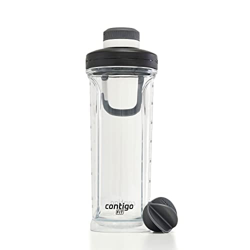 Contigo Fit Shake & Go 2.0 Tritan Shaker Bottle, 28 oz., Salt with Sake