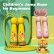 thumbnail image 2 of Cuerda para saltar para niños con mango de madera, cuerda para saltar de algodón suave para niños, cuerdas para saltar ajustables sin enredos para niñas, 2 of 5
