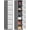 Gray White, variant on Metal Lockers for Employees,71"Metal Storage Cabinet with Lock,1 Door Steel Storage Locker Cabinet for Home,Gym,School, Office,Garage-Assembly Required(Black Gray)