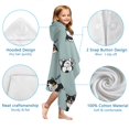 thumbnail image 7 of Black Corgi Hooded Bath Towel，60"x35" for Ages 3 To 12 Kids, Quick Dry Lightweight Soft Microfiber Hood Beach Towel Cover Up for Kids, 7 of 7