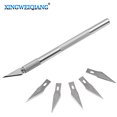thumbnail image 2 of 1Set Non-Slip Metal Scalpel Knife Tools Kit Cutter Engraving Craft knives Blades Mobile Phone PCB DIY Repair Hand Tools purple, 2 of 6