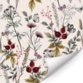 thumbnail image 6 of TOARTi Leaves Wallpaper Butterfly Peel and Stick Colorful Floral Vintage Botanical Wall Decal For Bedroom Living Room 17.3in x 9.8ft, 6 of 8