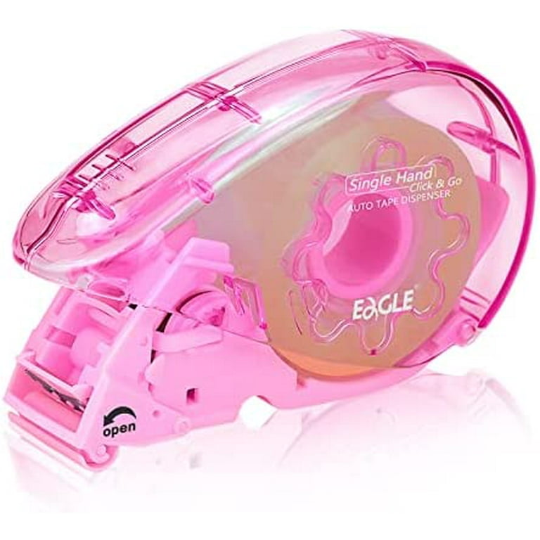 Etspolt Tape Dispenser Acrylic Tape Dispenser Desk Marble Pink