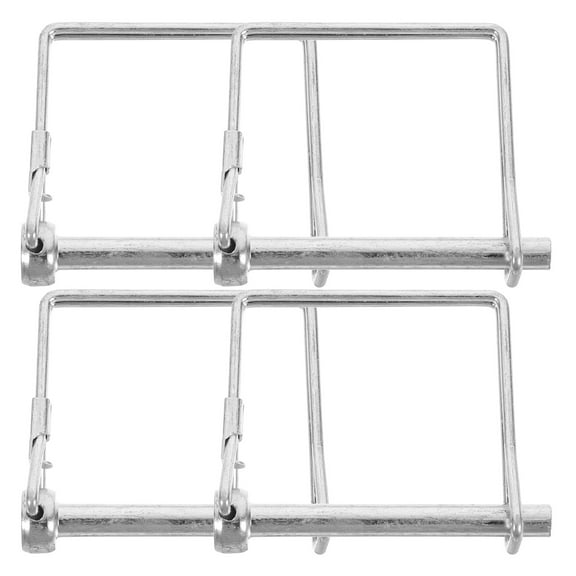 QIFULL 4Pcs Lightweight Plated Silver Trailer Hitch Pins Lock Pin for Farming Gardening Use