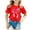 Red, variant on Godom Girls T Shirts Short Sleeve Kids Loose Soft Tops Kids Tee Tops Girl Clothes