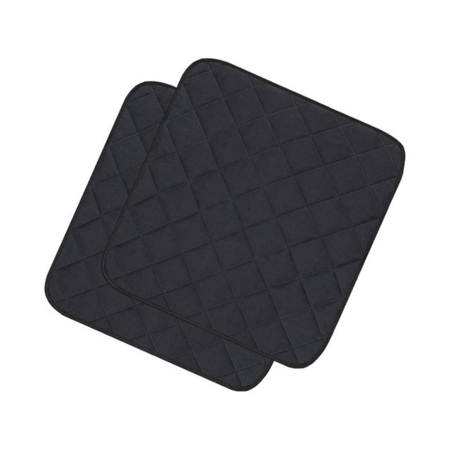 fastboy Coussins Réutilisables pour Fauteuils Roulants Protection Douce pour Sièges Scooters Aînés Noir 56x53cm 1Set