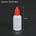 thumbnail image 2 of Uxcell Plastic 20ml/0.68 oz Small Mouth Drop Bottle Red, 5 Pack, 2 of 6