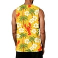 thumbnail image 6 of Satingcolo Sleeveless Tank Top for Men, Hawaiian Graphic Sleeveless Shirt, Summer Beach Daiyl Wear Tops, 6 of 6