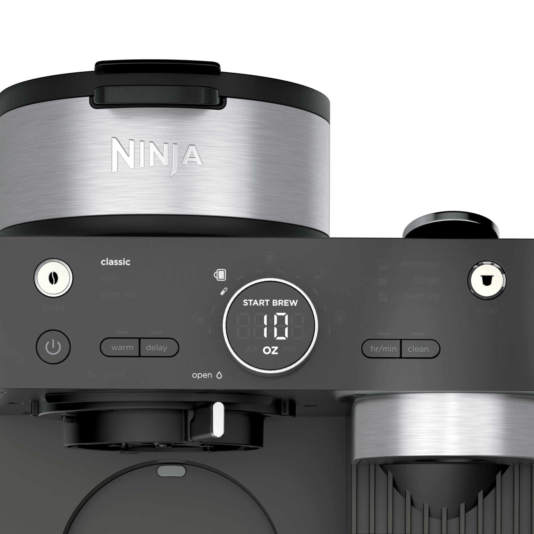 Ninja Prestige Dual Brew System 12-Cup, Built-In Milk Frother, Nespresso Capsule Compatible, CFN600WM, Black
