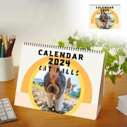 Ozmmyan 2024 Cats Buttholes Calendar Healing Decoration Butt Calendar Calendar 2024 Calendar 12 Month Wall
