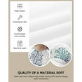 thumbnail image 5 of Teal Blue Grey Coral Coastal Seat Covers for Dining Chairs, Summer Beach Stretch Kitchen Chair Slipcovers, Seaside Nautical Dining Room Chair Covers Removable Chair Cover Protector Set of 4, 5 of 6