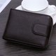 thumbnail image 2 of Guardurnaity Cartera de órgano de cuero para hombre y mujer, bloqueo de identificación, tarjeta de crédito, RFID, bloqueo de identificación, Envolturas para manijas de equipaje café, 2 of 6