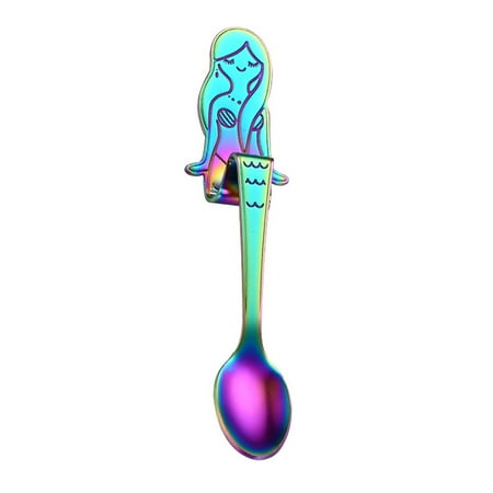 

Act Now! Creative Stainless Steel Fish Shape Spoons Coffee Tea Spoon Flatware Drinking Tools Spoons