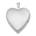 thumbnail image 3 of Sterling Silver Rhodium-plated Dia Satin/Polish In Memory Heart Locket, 3 of 5