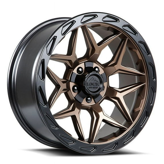 Lock Offroad Matrix 20x9 6x135/6x139.7 0et 106.2 Matte Bronze w/ Matte Black Ring