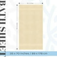 thumbnail image 5 of White Classic Luxury Bath Sheet Towels Extra Large | 35x70 Inch | 2 Pack, Beige, 5 of 10