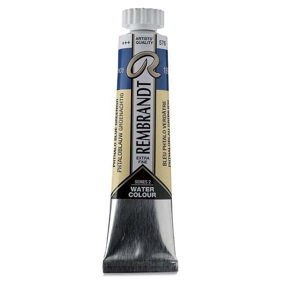 Rembrandt Artist Watercolors - Phthalo Blue Green, 20 ml tube