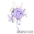 thumbnail image 2 of Worallymy boda nupcial muñeca flor artificial floral mano pulsera dama de honor ramillete falso violeta Worallymy JD735804321, 2 of 7