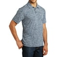 thumbnail image 4 of Mafoose Men's PosiCharge Electric Heather Polo True Navy Electric Small, 4 of 5