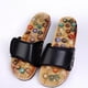 thumbnail image 5 of Zapatillas de masaje de pies ajustables negras informales antideslizantes cómodas de verano para 37 a 38, 5 of 8