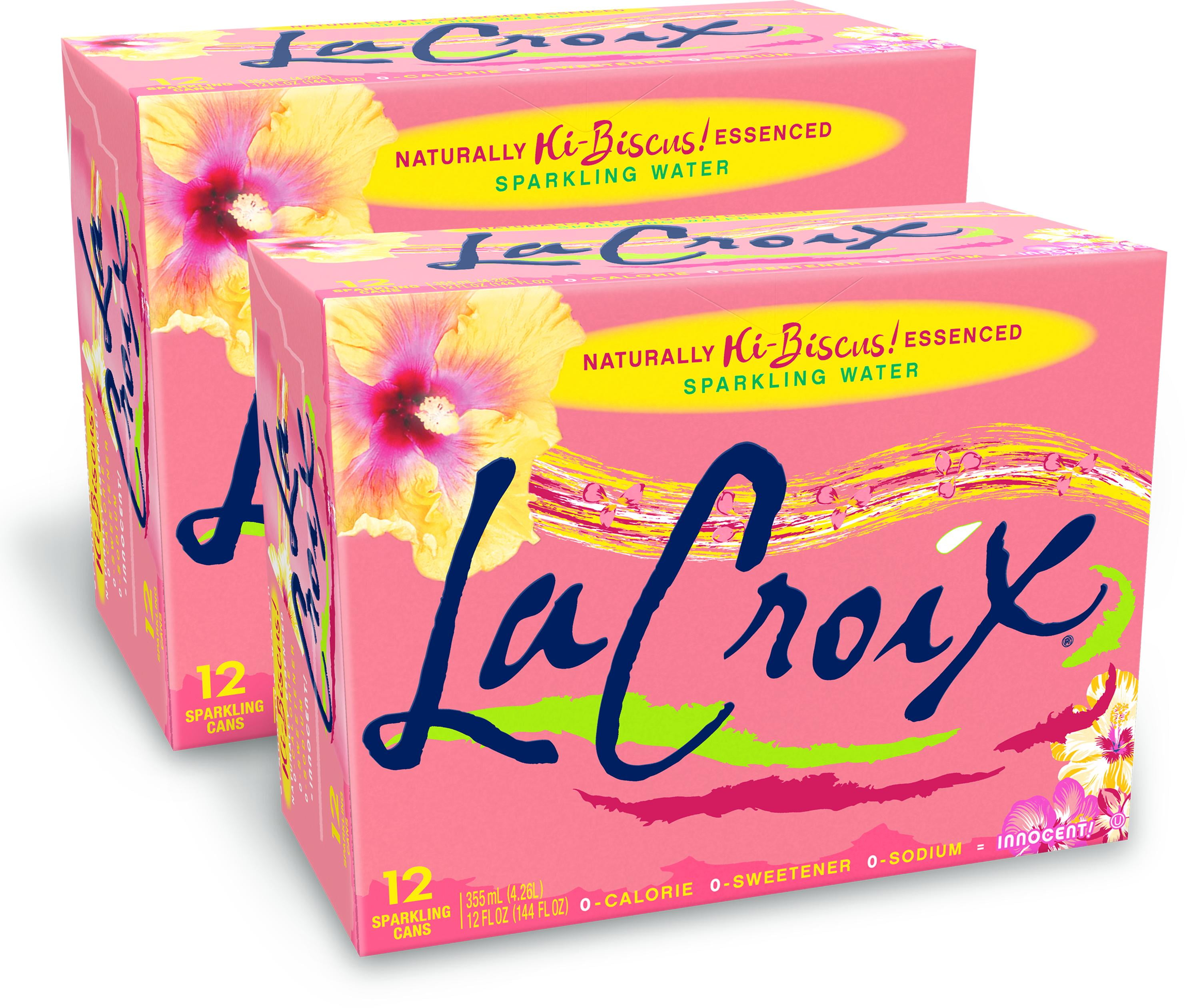LaCroix Sparkling Water, Hi-Biscus- 2/12 packs 12 oz