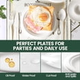 thumbnail image 4 of SHIQI-250 PCS Disposable Paper Plates with Cutlery Set 100% Compostable and Heavy Duty Paper Plates Set Include 7&9 Inch Plate, Forks, Knives and Spoons Dinnerware Set for 50 Guests, 4 of 4