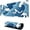 Japanese Blue and White Wave2, variant on Japanese Blue and White Wave Gaming Mouse Pad XL, Non Slip Rubber Base Mousepad, Stitched Edges Desk Pad, Extended Large Mice Pad,31.5 X 11.8 Inch