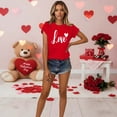 thumbnail image 7 of BLVB Valentine T Shirts for Women Cute Love Heart Graphic Tees Tops Valentines Shirt Short Sleeve Tshirts for Her, 7 of 7