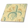 3dRose Art Nouveau Soft - Ceramic Tile, 8-inch