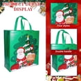 thumbnail image 5 of Green Christmas Gift Bag Portable Gift Bag Christmas Non Woven Bag Shopping Bag Large Size For Holiday Gifts Green Color, 5 of 6