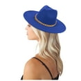 thumbnail image 4 of Fashionable Fedora Hat for Women/Men,Woolen Material Adjustable Cap Circumference 56-58cm, 4 of 4