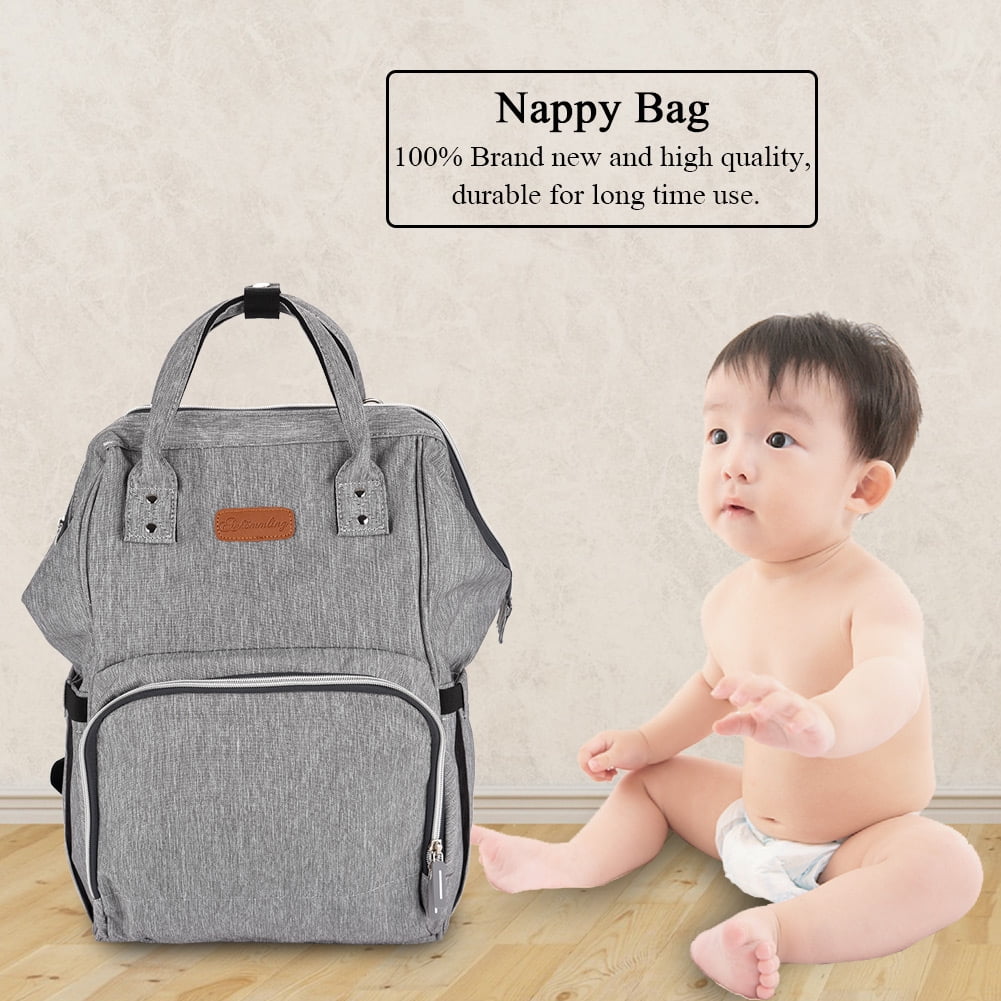 baby with backpack