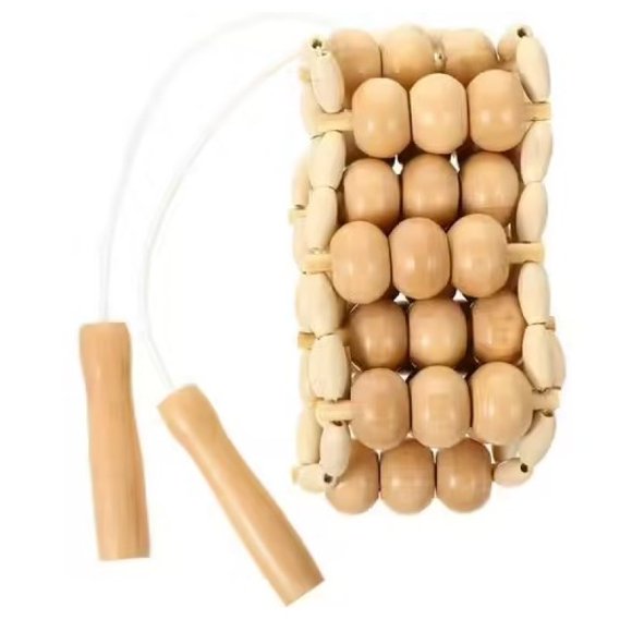 Milisten Masseur De Dos En Bois Corde De Rouleau En Bois Masseur De Corps Complet Cou Épaule Jambe Ceinture Rouleau Massage Muscle Soulagement De La Douleur Pour
