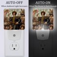 thumbnail image 2 of Columbus Day LED Square Night Light - Small and Bright Square-shaped LED Night Light for Bedroom, Bathroom, and Hallway - Compact Plug-in Nightlight with Auto on/Off Sensor, 2 of 6