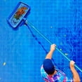 thumbnail image 4 of Happy Date Pool Skimmer  Fine Mesh Leaf Rake Catcher with  Net Bag, Replacement for Standard Pole, Heavy Duty Water Cleaning Tool for Swimming Pool Pond Spa Fast Debris Pickup Removal, 4 of 7