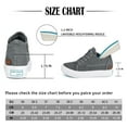thumbnail image 7 of JENN ARDOR Women's Canvas Casual Shoes Lace Up Classic Splicing Platform Slip-On Low Top Sneakers Rubber Sole Wedge Low Top Fashion Sneakers With Zipper, 7 of 7