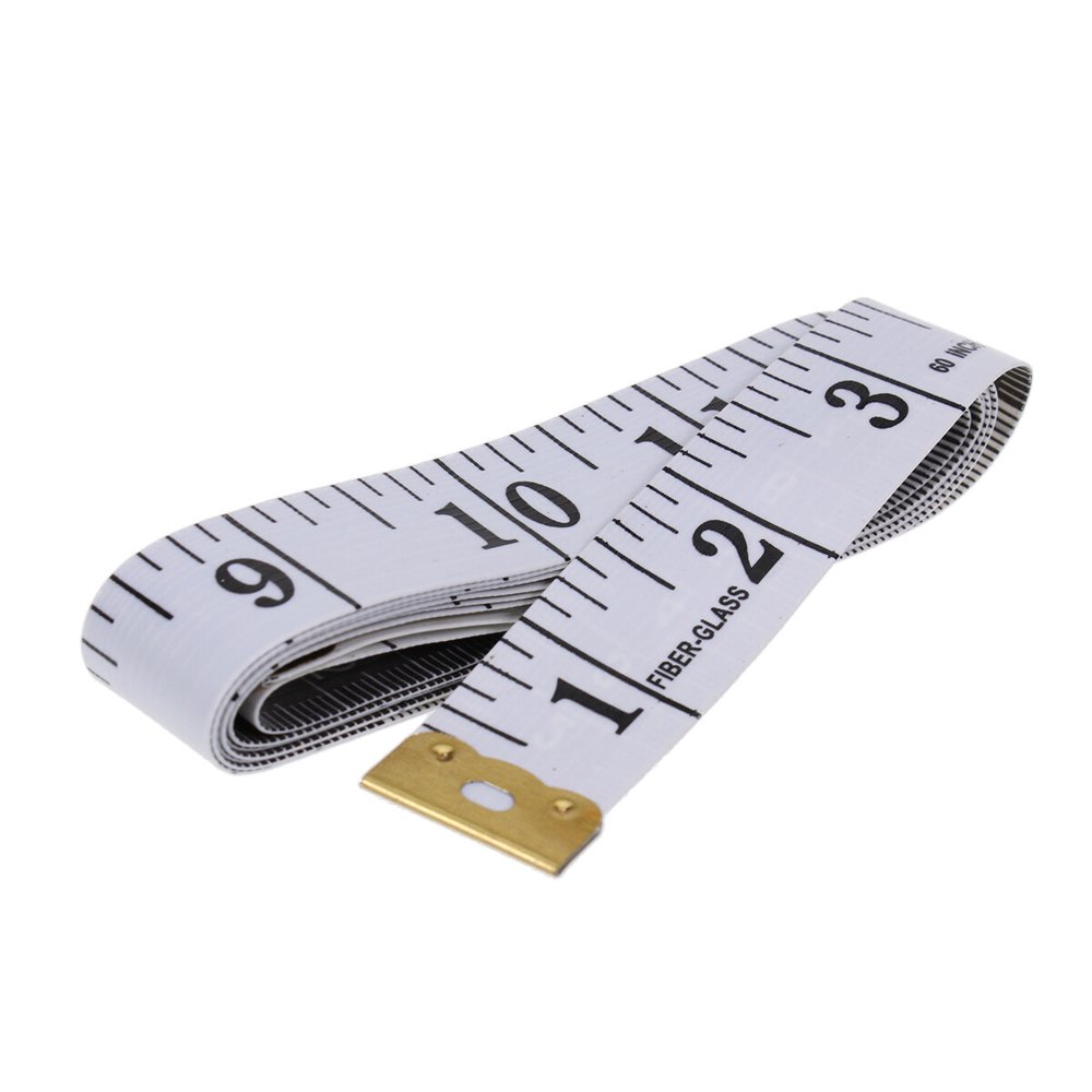 Lindbes Yage 1pc Sewing Ruler with Feet Inch Measure Tape for Weight Loss Medical Body Measurement Sewing Tailor Craft (White 150 x 2cm)