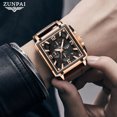 thumbnail image 3 of ZUNPAI Mens Watch Sports Multifunction Chronograph Quartz Analog Wristwatch for Men Stainless Steel Fashion Rubber Strap Watches, 3 of 7