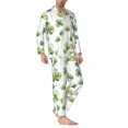 thumbnail image 6 of Salouo St Patrick's Day3 Print Button-Front Long Sleeve Pajama Set for Men, Soft 2Pjs Men's Long Sleeve Sleepwear -XX-Large, 6 of 7