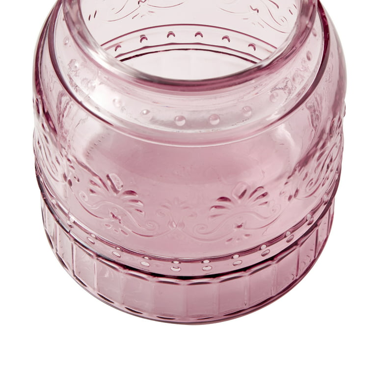 Glass Container 8.5 oz. old pink