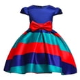 thumbnail image 2 of Vestido de niña Hugo Rojo Raya Boda 3-10 años, 2 of 10