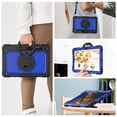 thumbnail image 6 of for Samsung Galaxy Tab S8+ Plus/S7 FE/S7+ Plus Case 12.4 inch, 360 Rotating Shockproof Cover with Stand, Handle, Shoulder Strap (SM-X800/T730/T970), Dark Blue Panel, 6 of 7
