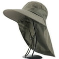thumbnail image 2 of Womens Mens Hiking Fishing Hat with Neck Flap,UPF 50+ UV Protective Sun Hats,Wide Brim Beach Hat for Women&Men, 2 of 7